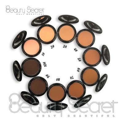 China 10 Color Vegan Wholesale Natural Matte Foundation Powder Makeup Private Cosmetic Label Waterproof for sale