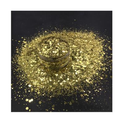 China KG waterproof bulk polyester sparkles Diamond Holographic Glitter Powder for sale