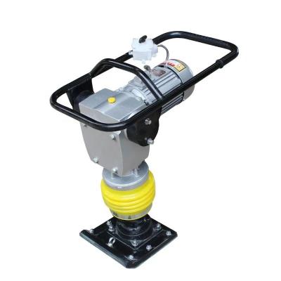 China For soil HCD80 220v 380v electric motor jumping to tamp rammer vibrating tamping rammer soil earth tamping construction tools price for sale