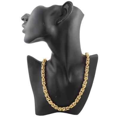 China Wholesale Fashion Hiphop Style Fashion Jewelry 18k Gold Plated Necklace Jewelry Mens Womens Necklaces for sale