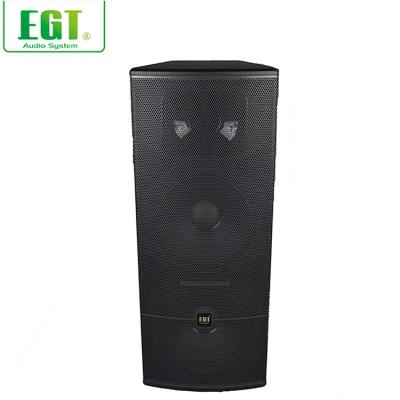 China Professional High Quality 2x15 Inch Full Range Speaker High Density Panel Passive Stage Loudspeaker 600 Watt for sale