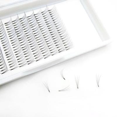 China Premade Durable Synthetic Hot Melt Person Lashes Short And Long Root Eyelash for sale