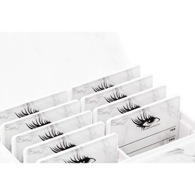 China Full Volume 5 Layers Different Clear Eyelash Storage Box Acrylic Lash Plate Pallet Holders Eyelashes Extension Display Container Tools for sale