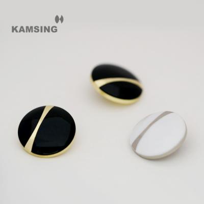 China KAMSING- New Design Custom Color Metal Enamel Button for Women Dry Cleaning Leg Button for sale