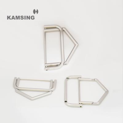 China Irregular Kamsing- Color Belt Buckle Nickel Free Custom Adjustable Metal Buckle Buckles Hardware Silver 45mm For Belts for sale