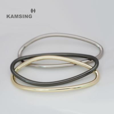 China Kamsing Nickel Free Classic- Custom Design Sliver Zinc Alloy Ring Round Metal Hardware Buckles Gold Black Buckles For Cloth Belt Handbag for sale