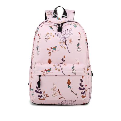 China New Japanese waterproof schoolbag female college students and Korean waterproof backpack small fresh printed backpack for sale