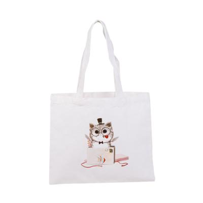 China Factory Cartoon Canvas Bag Folding Campus Canvas Custom Cute Bag for sale