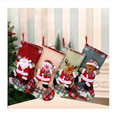 China Big Size Candy Gift Socks Christmas Stocking Eco-friendly Materials New Design For Decoration for sale