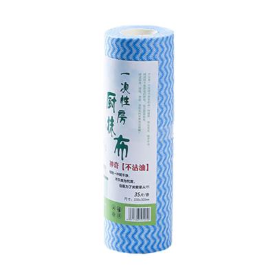 China Wholesale Stocked Eco Friendly Non Woven Disposable Cleaning Towels Cloth Rolls for sale