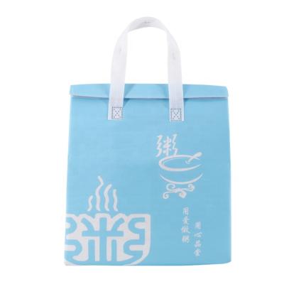 China Foldable Waterproof Cheap Custom Recycle Nonwoven Tote Grocery Bag Insulated Cooler Bag for sale