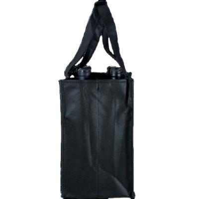 China Cheapest high quality factory handled nonwovens carry wine bag for sale