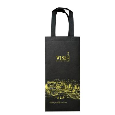 China Cheap Promotion Eco - Friendly Nonwoven 2 Bottle 4 Bottle Nonwoven Wine Bag Recyclable for sale