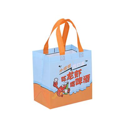 China Eco - Friendly Printed Non Woven Bags Tote Laminated Shopping Bag Custom Printed for sale