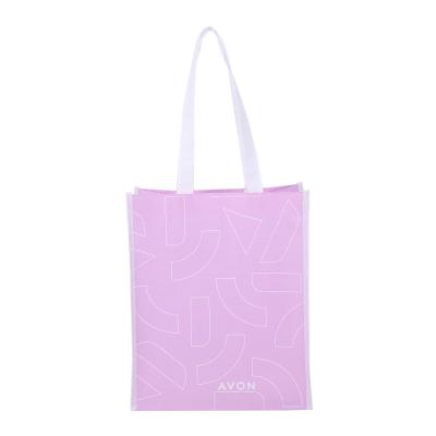 China Customizableprinted Logo Eco - Friendly Tote Bag With Non Woven Pouch Shopping Bag for sale