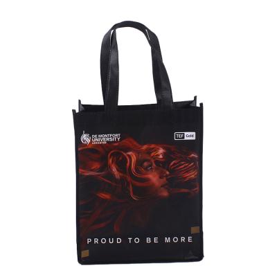 China Eco-friendly manufacturer wholesale custom printed reusable pp laminated non woven bag fabric tote shopping bags for store for sale