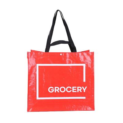 China Eco-friendly Customized Logo Printing Laminated Non Woven Bag Gift Grocery Bag For Promotion for sale