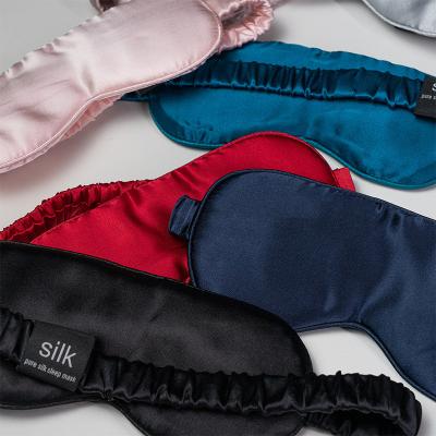 China Wholesale High Quality Luxury 22mm Eye Mask 100% Mulberry Silk Night Sleep Eyemask 19 Anti-Wrinkle Skin Care For Travel for sale