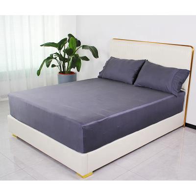 China Factory Cooling 300TC 100% Fiber Cooling Custom Bamboo Bed Linen Plugs In Fitted Sheets Extra Deep Pocket Fitted Sheets for sale