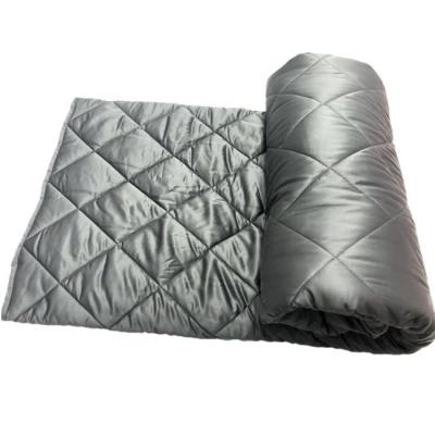 China HEATED 100% Cotton Weighted Blanket 60x80 Inch 20lbs Advanced Weight Distribution Weighted Summer Comforter Blankets for sale