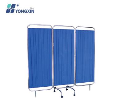 China YXZ-028 Commercial Hospital Infirmary Furniture 3 Ward Bed Screen Fold For Patient for sale