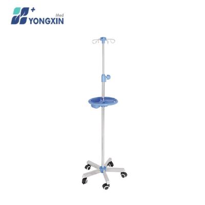 China SY-5 Hospital IV Equipment Stainless Steel And Plastic Rack With Wheels for sale