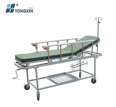 China ISO CE YX-4 Modern Hospital Trolley Patient Trolley Steel Stretcher Trolley for sale