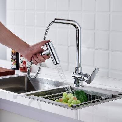 China Pull out modern multifunctional torneira flexible gourmet spray faucet pull down kitchen tapscopper color sink faucet for sale