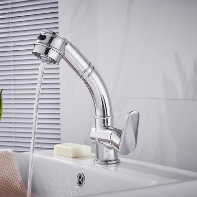 China Pull Out Spray Kitchen Faucet With Pull Down Sprayer Commercial Spring Kitchen Sink Faucet Pull Out Sprayer Hot Selling Stainless Steel Modern for sale