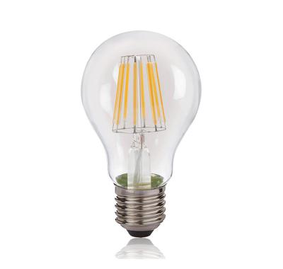 China Hot Sale E 27 Vintage 100Im/w A19/A60 7.5W Smart Home Light Bulb Base Clear Led Filament Light Bulb Residential for sale