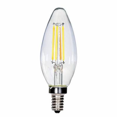 China Residential supplier 3000k 4w 6w 8w E27 E26 B22 led filament candle bulb filament chandelier led bulb for sale