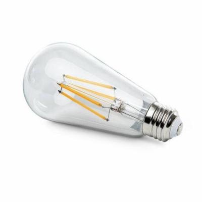 China Residential Filament Light Bulb ST64 E26 6W 2700K 120V Dimming Clear Bulb Led Filament Bulb for sale