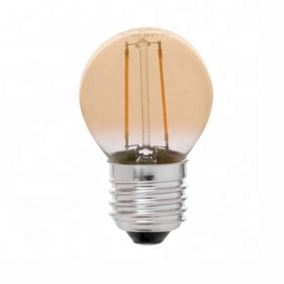 China China LANDSCAPE Round Clear LED Filament 5W B22 Dimmable Warm White Golf LED Light Bulb for sale