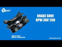 BPW Type 300x200 New Model 3020 Brake Shoe