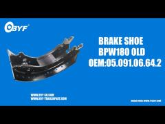 OEM 05.091.26.64.2 BPW Type Old Model 180 Brake Shoe