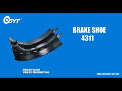 FMSI 4311 OEM EATON 805442 Drum Brake Shoe