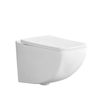 China Concealed P-trap 180mm Grey, Cistern Hotel Bathroom Wall Hung Toilet Green Modern Design Closestool for sale