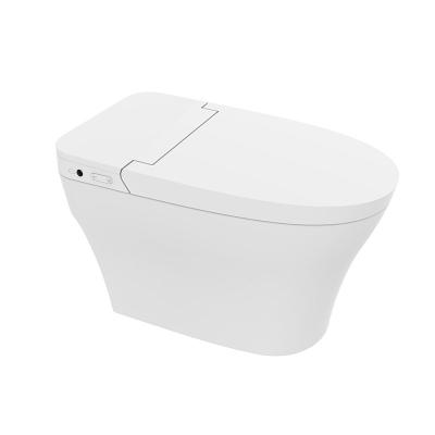 China Automatic Operation Eco Bathroom Auto Fush Heated Seat Smart Intelligent WC Toilet Commodes With Remote Control for sale