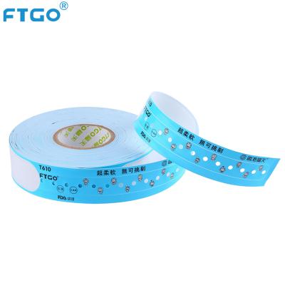 China Soft enough to avoid any harm to peel FTGO medical ID band price lower than SATO patient ID bracelet but with higher quality for sale