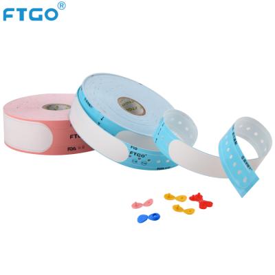 China Gently enough to avoid any harm to peel off FTGO Disposable Safe Instant Closure Hospital Patient ID Wristband For Adult for sale