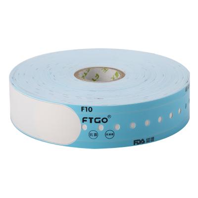 China Waterproof / Waterproof FTGO Customized Colorful Waterproof Disposable Wristband ID Wristbands for sale