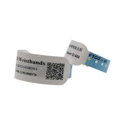 China Soft enough to avoid any harm to Disposable Festival Tickets Thermal Skin FTGO RFID Long Term Wristband Wristband for Hotels etc. for sale