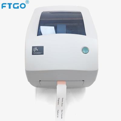 China FTGO Black and White Zebra GK888t Hospital Wristband Label Printer Hospital Wristband Label Printer for sale