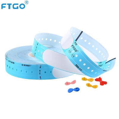 China Gently enough to avoid harm to peel off FTGO hot sale medical ID wristbands one time use identification for sale