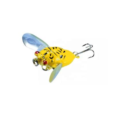 China ABS Plastic Cicada Insect Double Bionic Double Anchor Hook Artificial Lure Hardwork Bait for sale