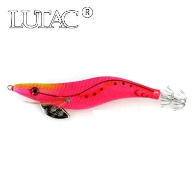 China LUCTS 6 Colors Wooden Hard Lure Shrimp Octopus Fishing Lures Jigging Lures for sale