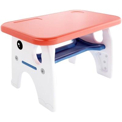 China Hot Selling Cheap Easy Assembly Plastic Activity Table Kids Learning Combo Desk And Chair for sale