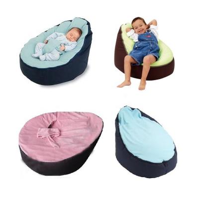 China Best Quality Baby Cot Newborn Safety Eco-friendly Infant Bean Bag Chair Bean Bag Chair Lounger Sleeping Bean Bag Cover With Harness for sale