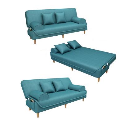 China Multifunctional Living Room (Size) Folding Adjustable Detachable Washable Fabric Sofa Two Seats Chair Lounger Nordic Small Sofa Bed With Storage for sale