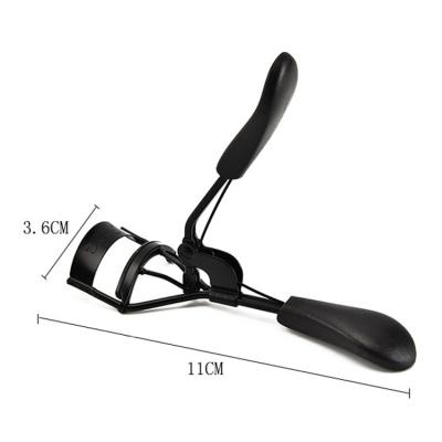 China With Instruction Factory Makeup Black Silicone Handheld Eyelash Curler Stainless Steel Eyelash Curler Private Custom Tools Wholesale for sale